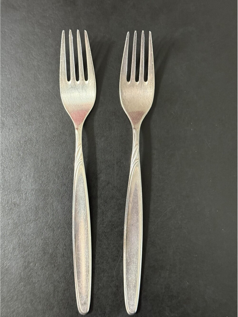 Lot of 2 WMF Rom Silverplate Forks 7 3/4in Germany Vintage Replacement Flatware